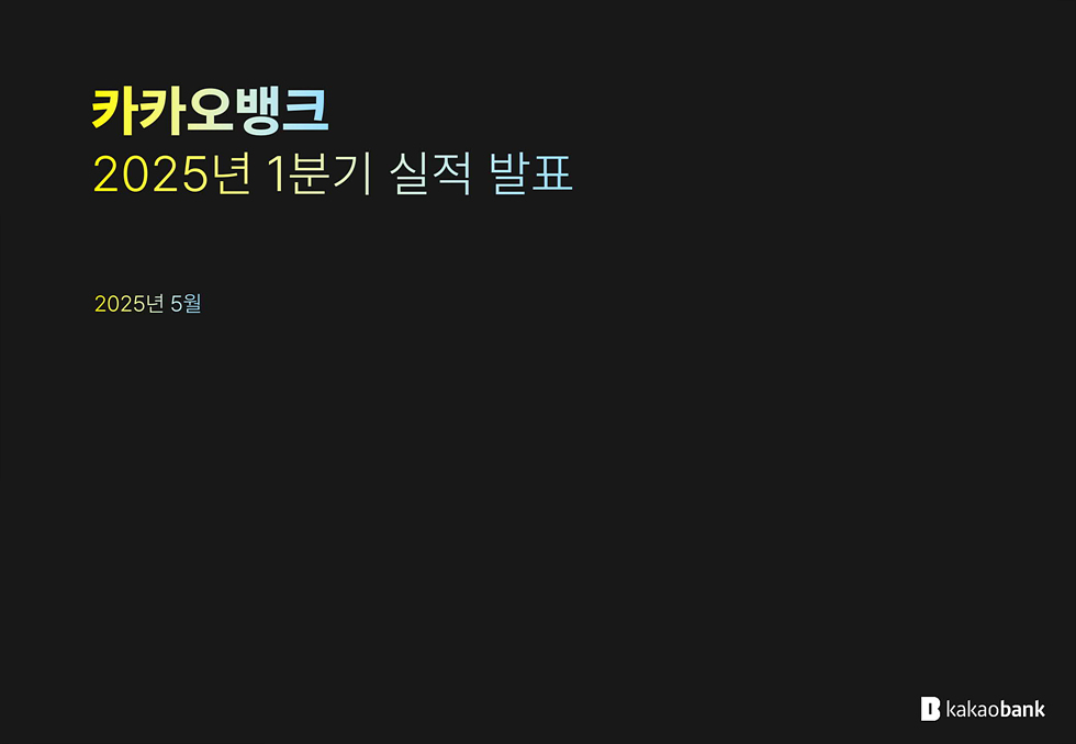 2025년 1분기 실적발표